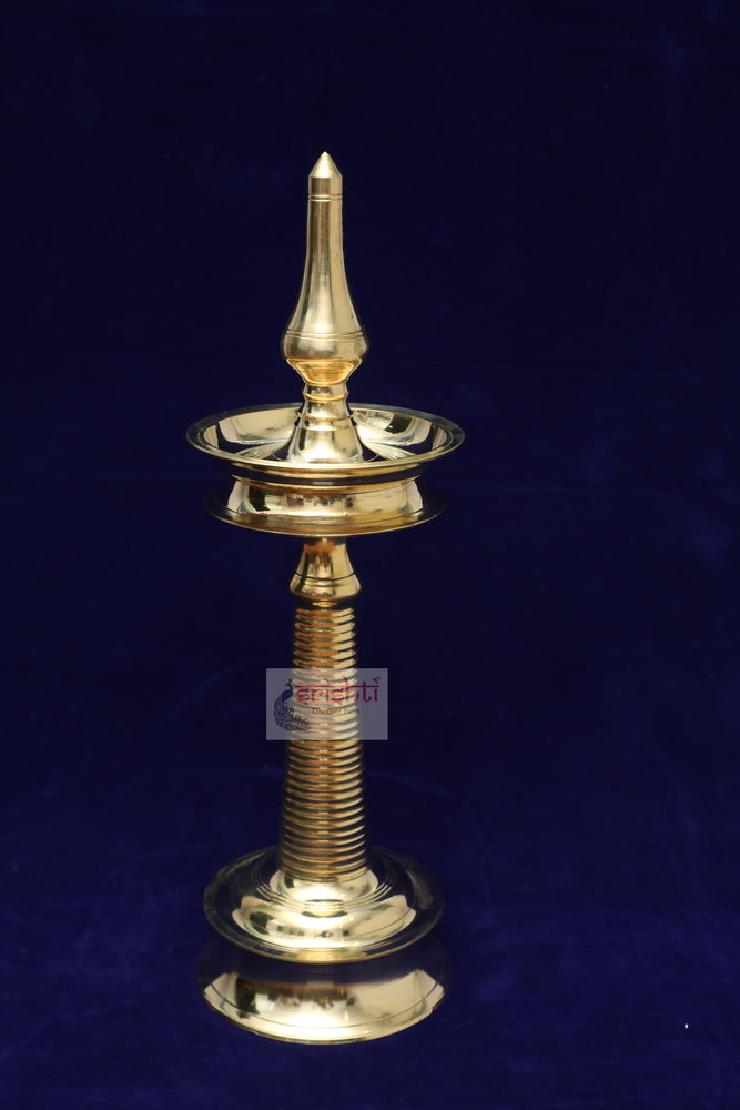 ISDBU-Brass Diya-19.5 Inches-KM10 (ISDM192)