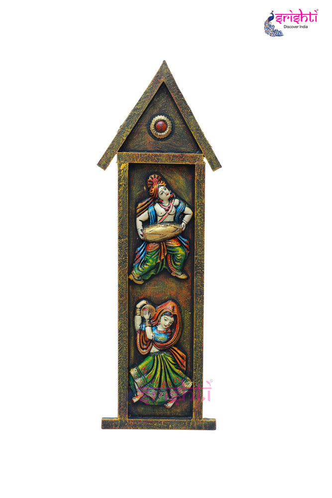 ISFWH-Wooden Rajasthani Frame Wall Hanging-28.5 Inches-M02 (SDWH0192)