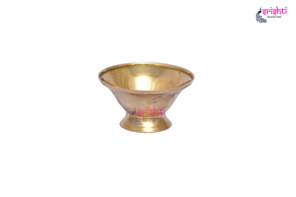 SIKB-Brass Kumkum Cup-1.5 Inches (ISKKB0033)