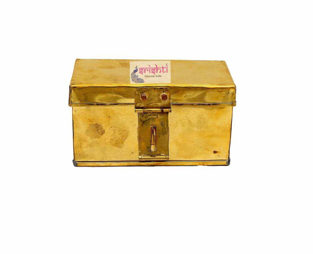 SIKB-Brass Pooja Box-BB2 (ISKKB0071)