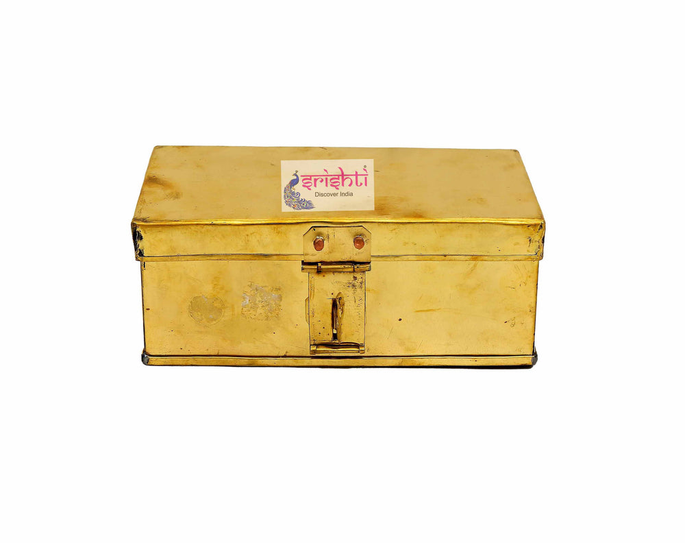 SIKB-Brass Pooja Box-BB3 (ISKKB0072)