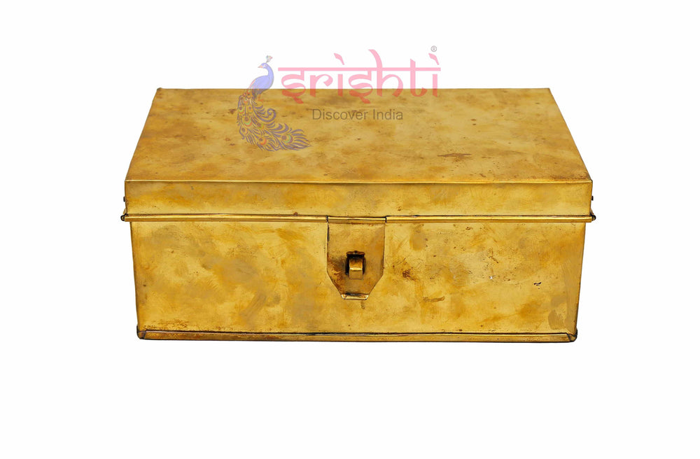 SIKB-Brass Pooja Box-BB4 (ISKKB0073)