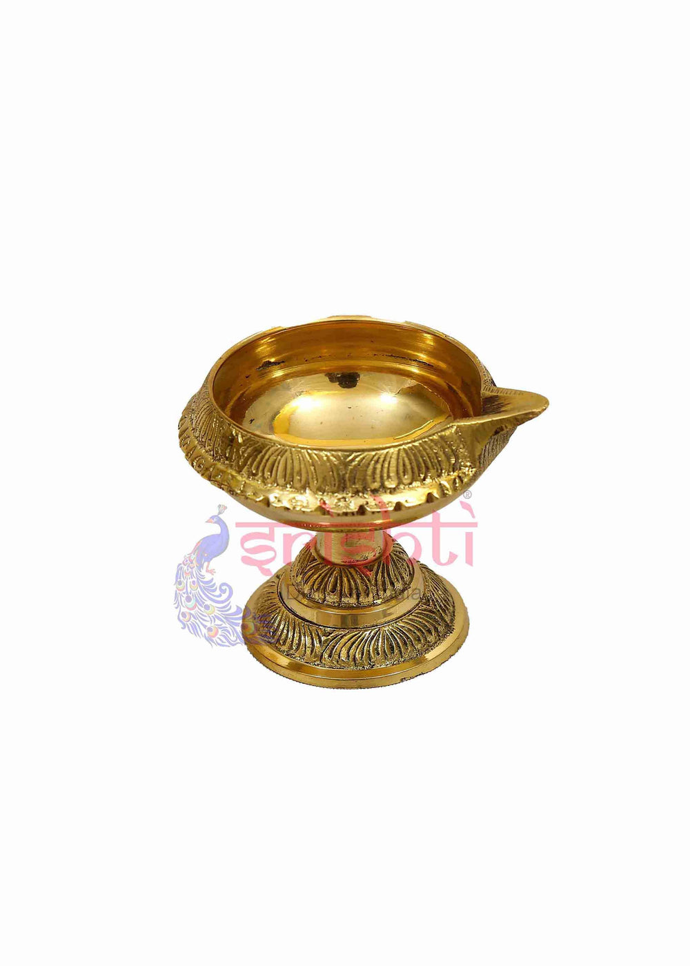 SIKB-Brass Kubera Diya with Stand-S5 (ISKKB0104)