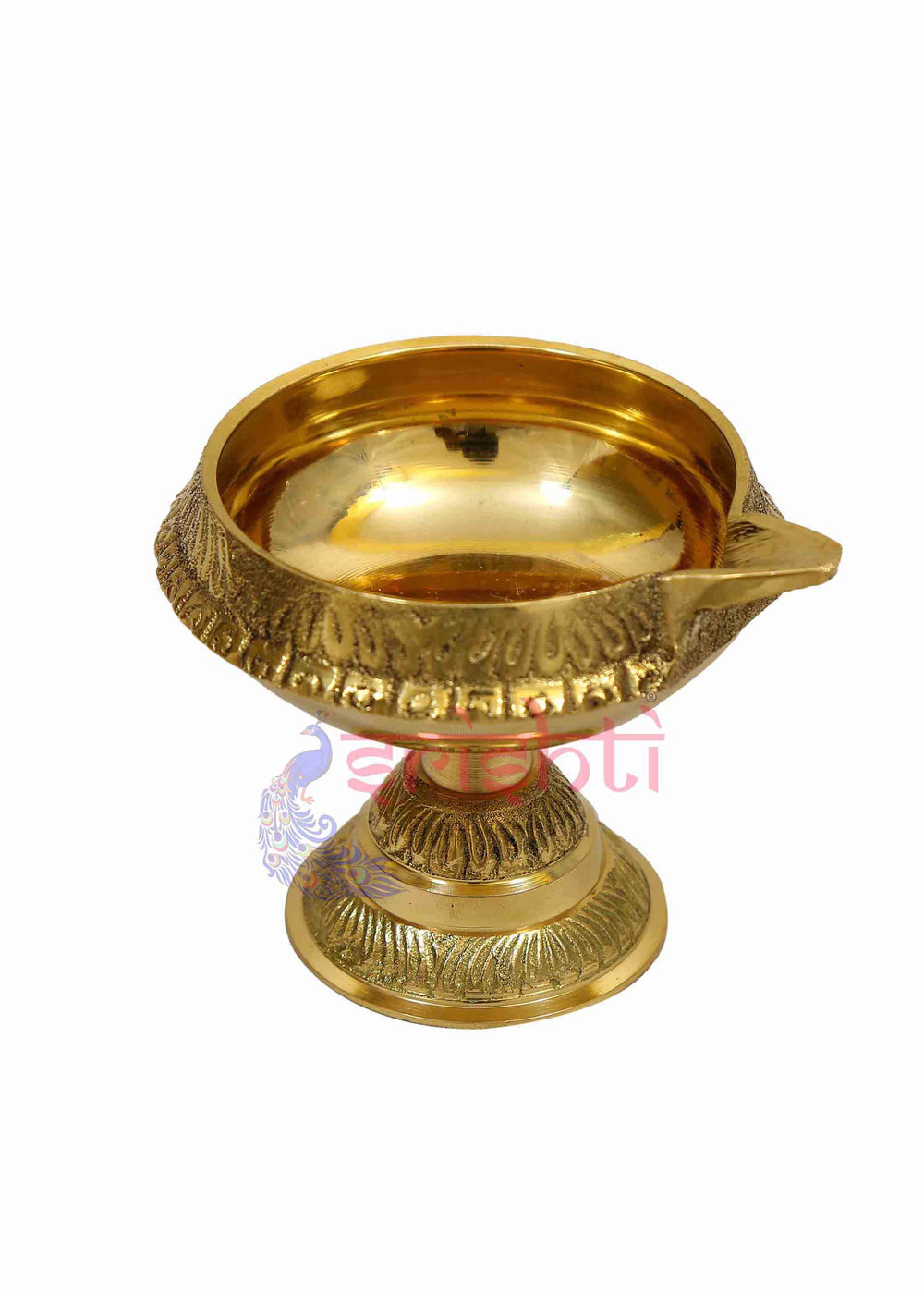 SIKB-Brass Kubera Diya with Stand-S7 (ISKKB0105)