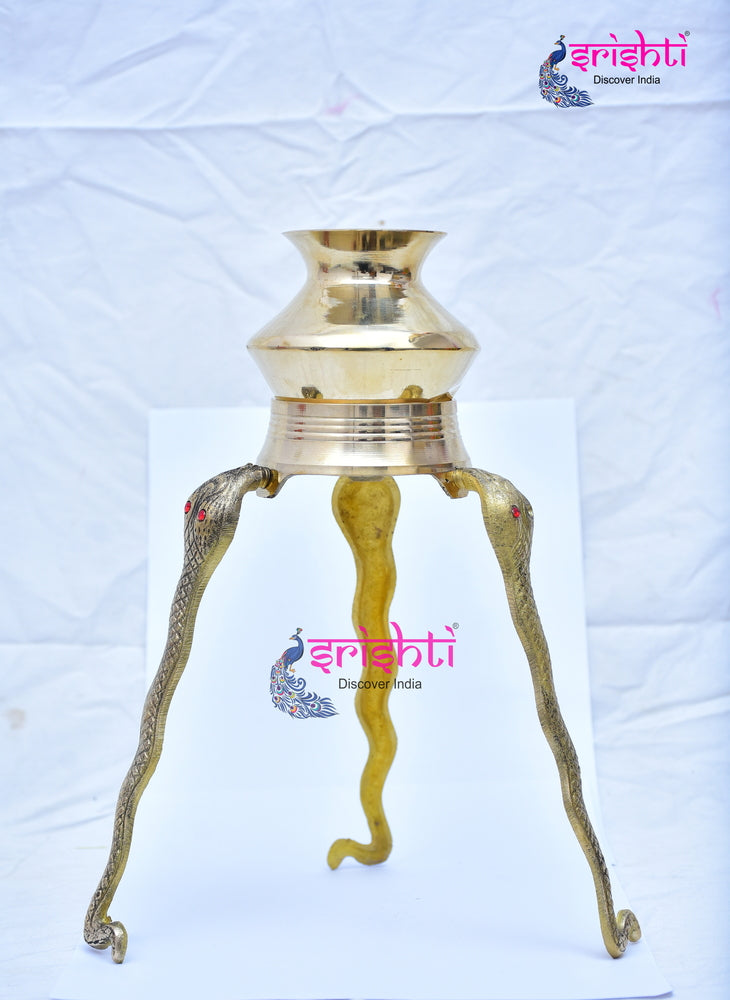 ISKBU-Brass Dara Patra with Stand-10.5 Inches (ISMM0010)