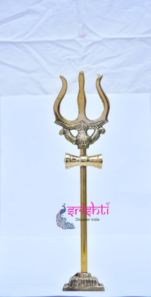 ISKBU-Brass Soolam with Peedam-10 Inches (ISMM0011)