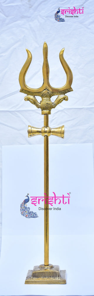 ISKBU-Brass Soolam with Peedam-18.5 Inches (ISMM0014)