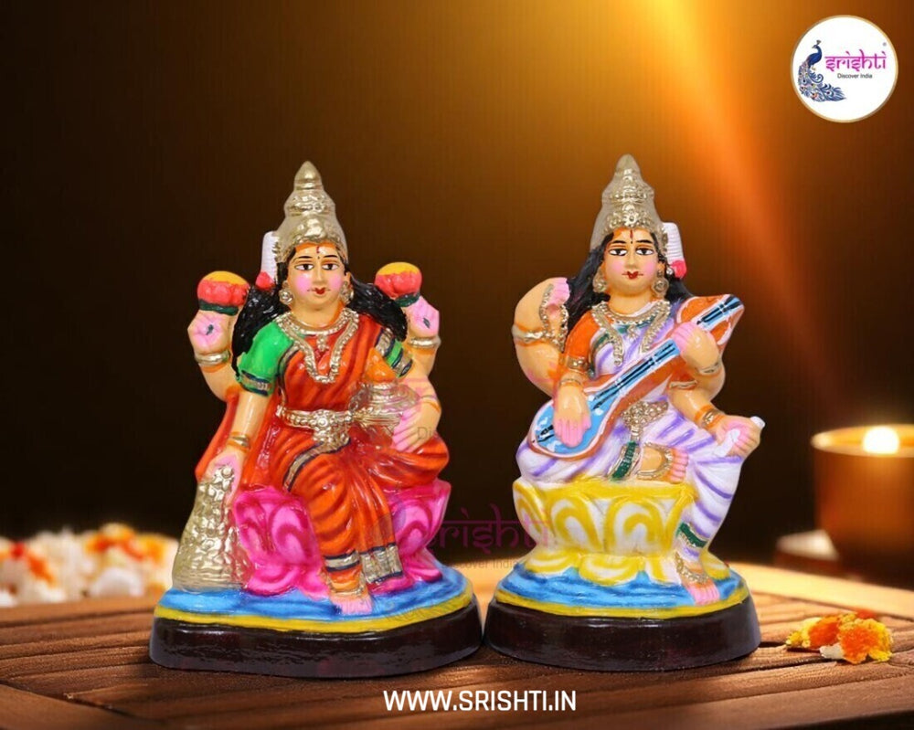 ND-Lakshmi Saraswathy Set-10.5 Inches (ISNPK292)
