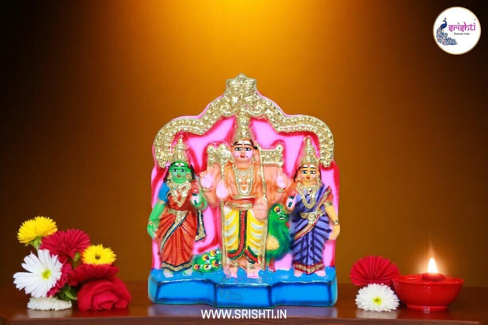 SNDP-Murugar Valli Deivanai-8.5 Inches (ISNPK478)