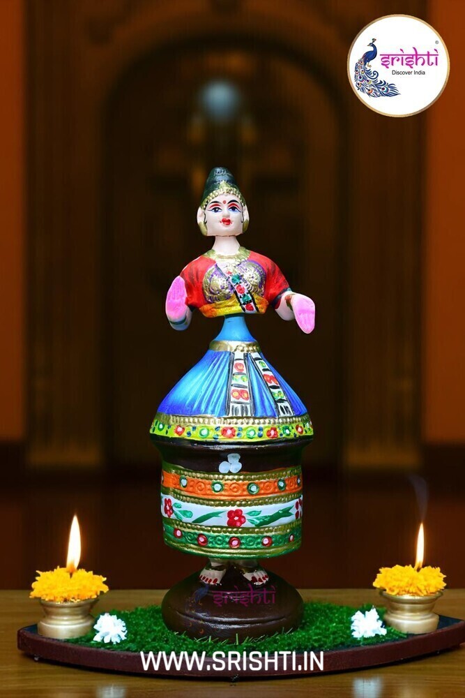 SNGD-Manipoori Dancing Doll (Assorted Color)-13.5 Inches (ISNPK485)