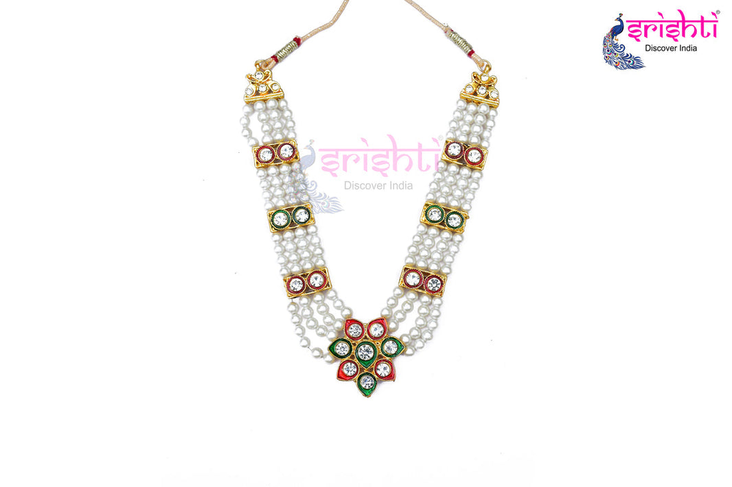 ISDGU-Deity Necklace with Stone Work-M18 (ISNS328)