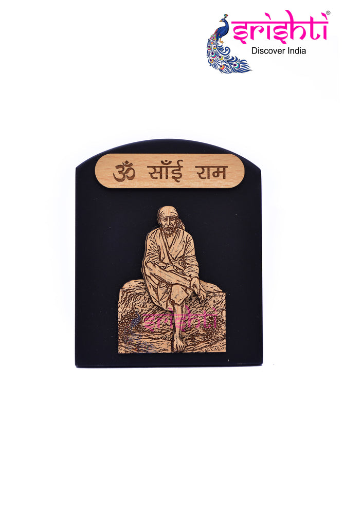 ISDGU-Sai Baba Wooden Photo Frame-M03 (ISNS350)