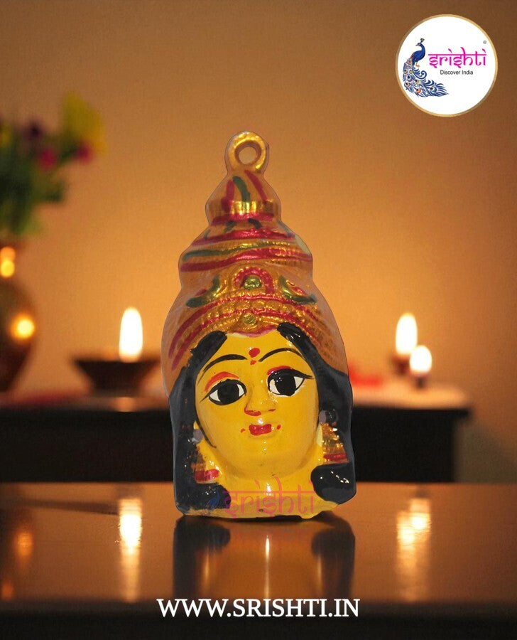 ISVP-Varalakshmi Goddess Yellow Face-4.5 Inches