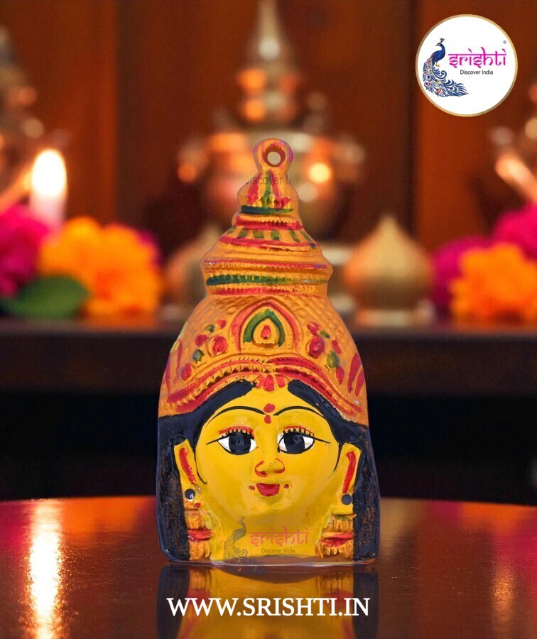 ISVP-Varalakshmi Goddess Yellow Face-6.5 Inches