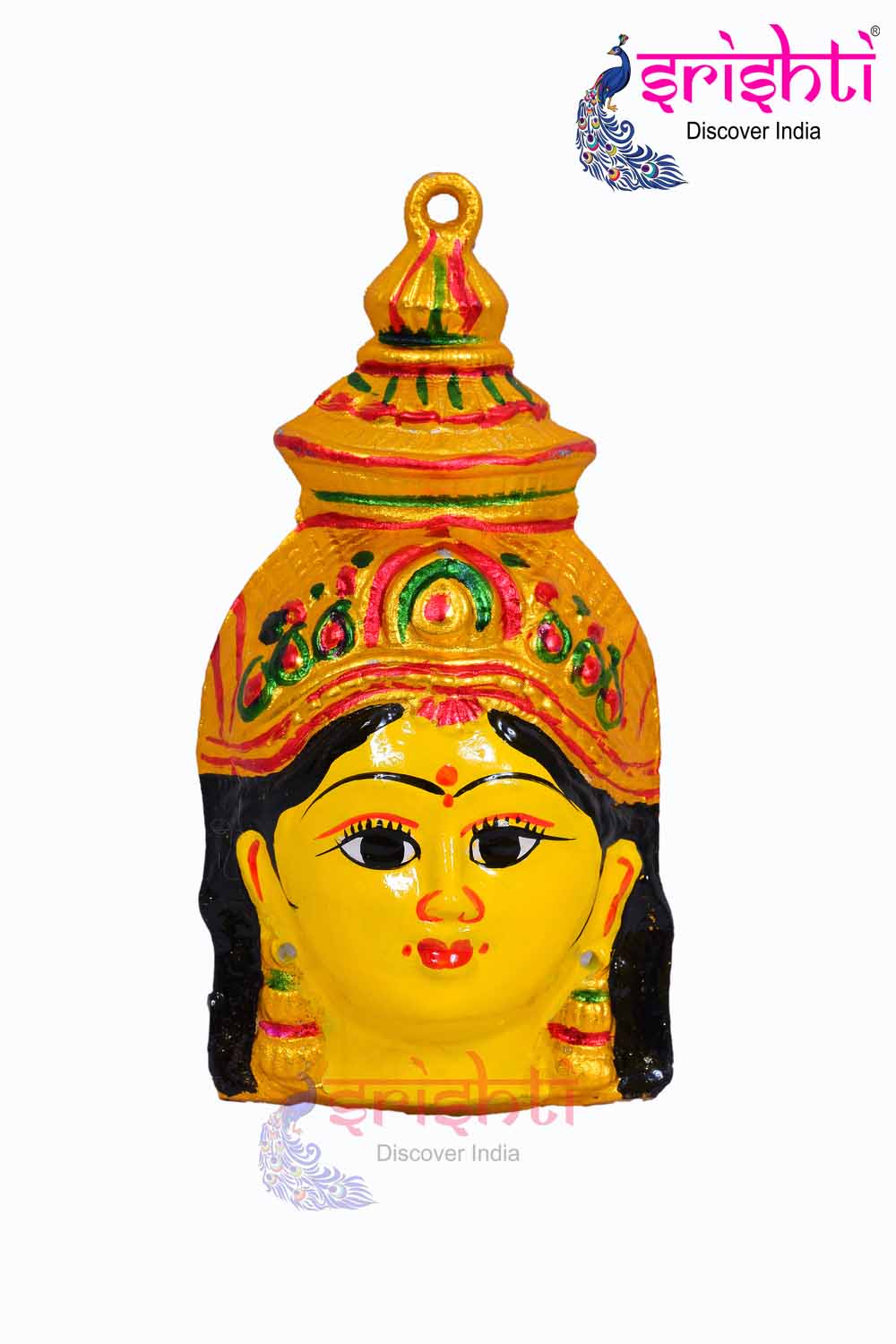ISMMC-Varalakshmi Goddess Yellow Face-6 Inches-M01 (ISMGC004)