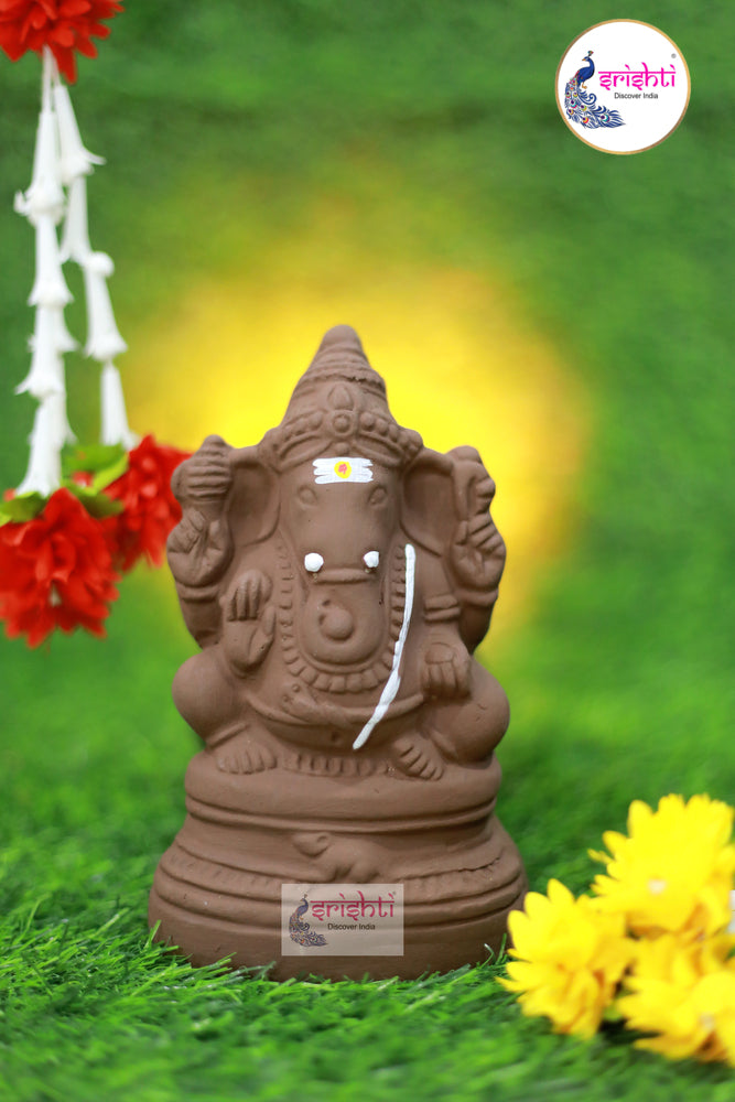 ISMV-Eco-Friendly Clay Ganesha-7.5 Inches (ISMC116)