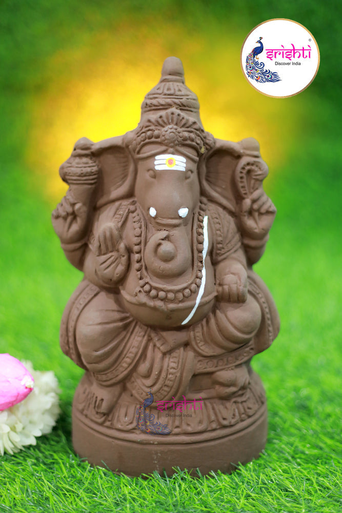 ISMV-Eco-Friendly Clay Ganesha-12 Inches-M02 (ISMC120)