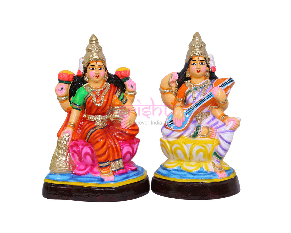 ND-Lakshmi Saraswathy Set-10.5 Inches (ISNPK292)