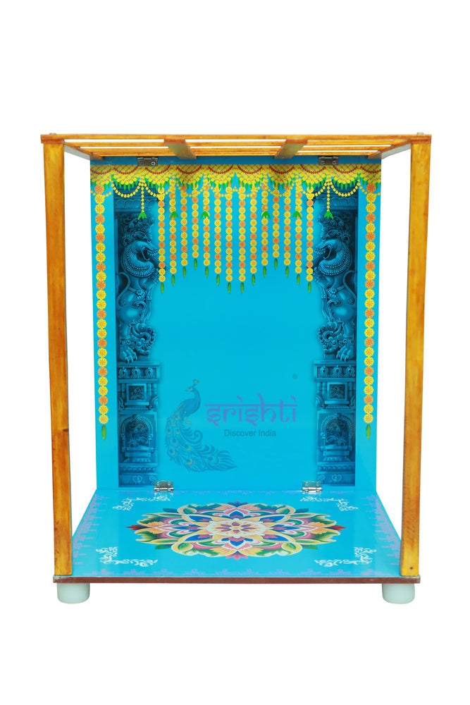 SWPU-Wooden Palavelli Set-Blue-15 X 19.5 Inches (ISPGI014)