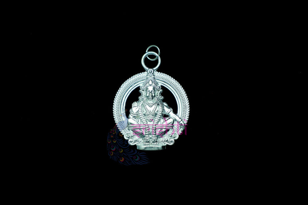 ISKBU-Srishti Copper with White Plated Ayyappa Pendant-M02