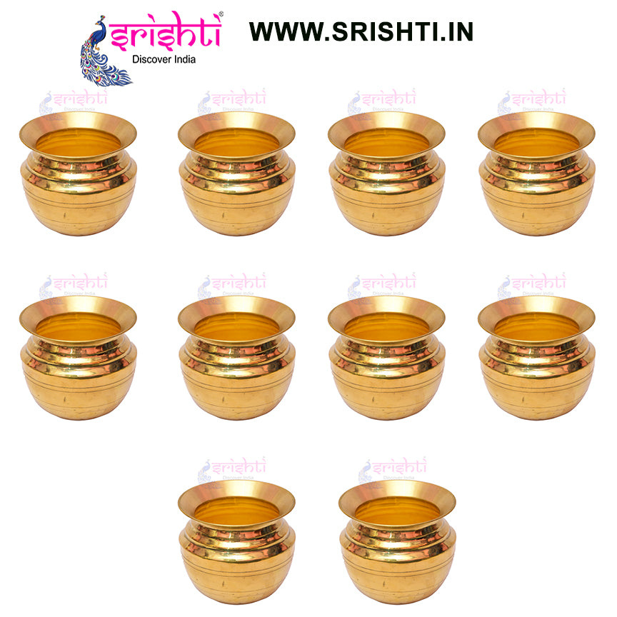 SIKB-Brass Kalash-5 Inches (Pack of 10)