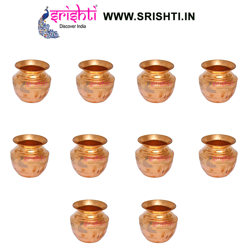 SIKB-Copper Kalash-5 Inches (Pack of 10)