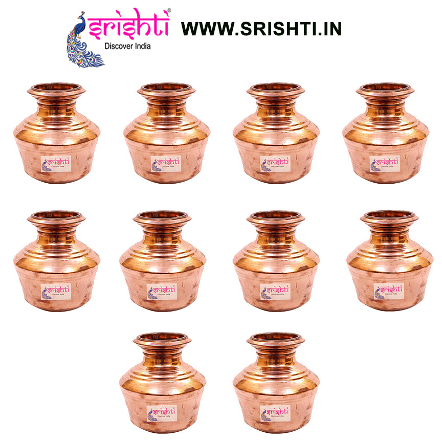 SIKB-Copper Kalash-8 Inches (Pack of 10)