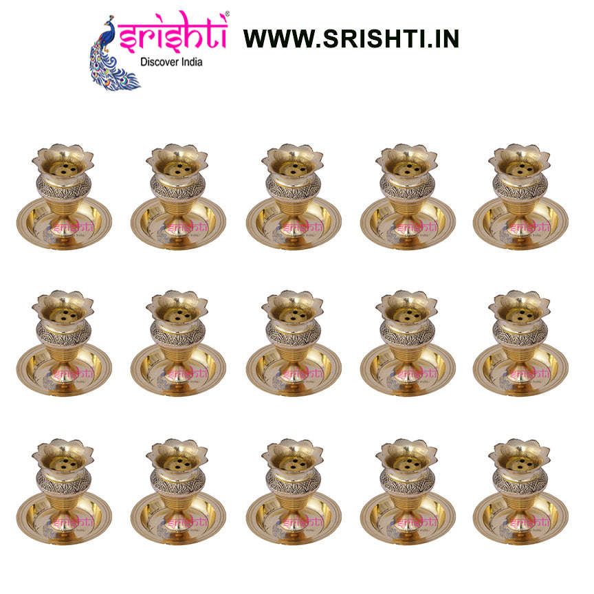 SIKB-Brass Incense Sticks Stand-M01 (Pack of 15)
