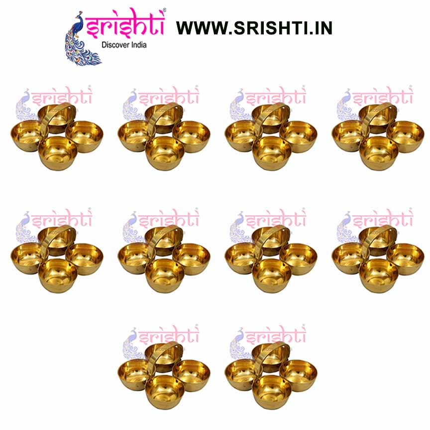 SIKB-Brass Four Cup Cntr-M01 (Pack of 25)