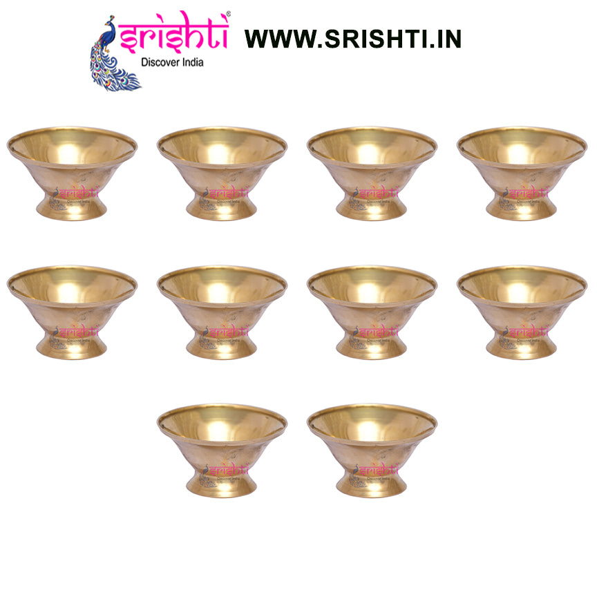SIKB-Brass Kumkum Cup-1.5 Inches (Pack of 25)