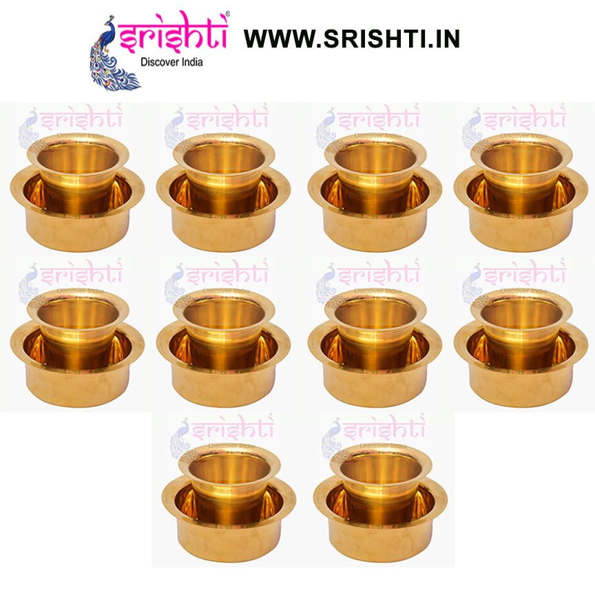 SIKB-Brass Coffee Set-(Pack of 10)