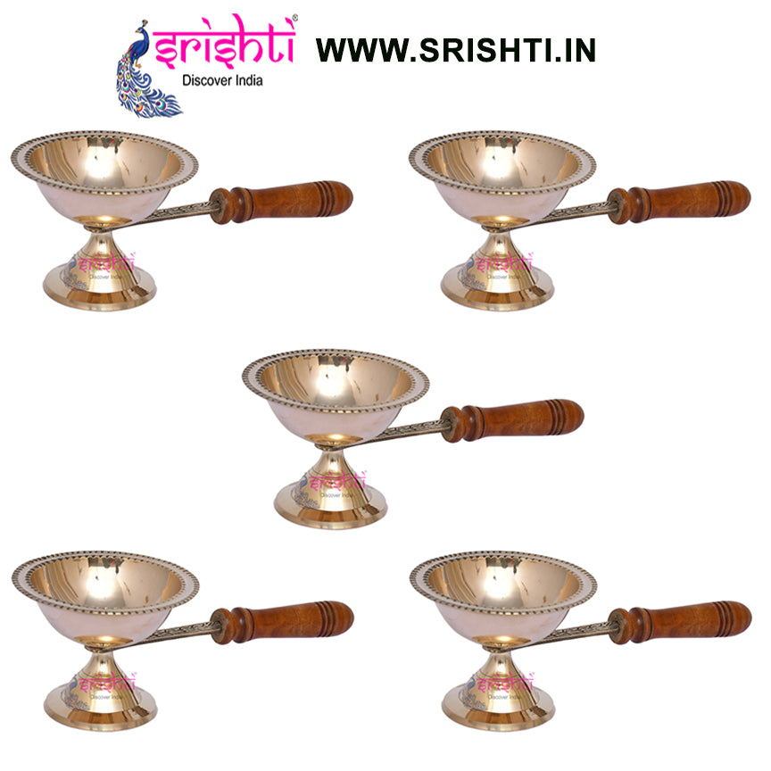 SIKB-Brass Dhoop Stand without Lid-M02-(Pack of 5)