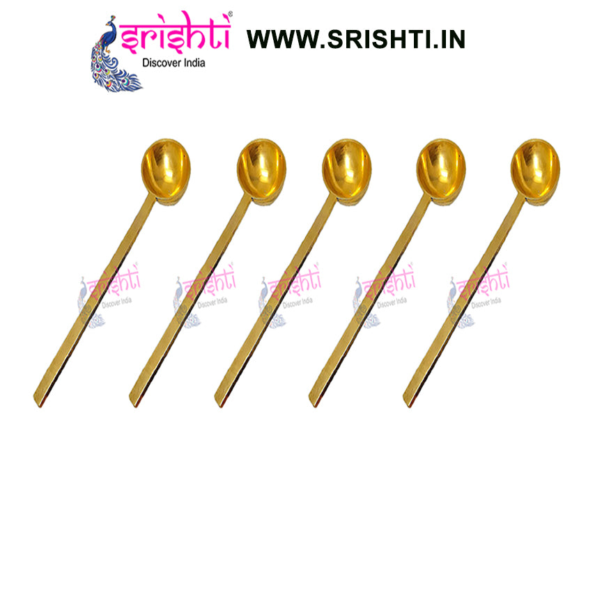 SIKB-Brass Serving Spoon-10 Inches-B4-(Pack of 5)