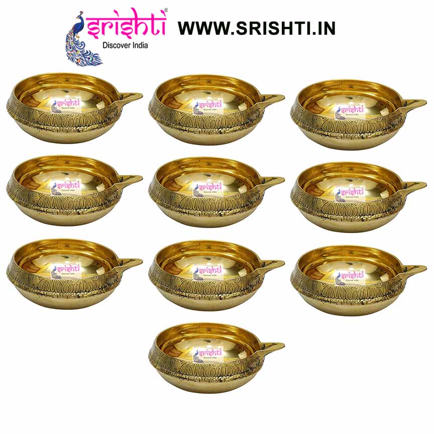SIKB-Brass Kubera Akhand Diya-WS5-(Pack of 25)