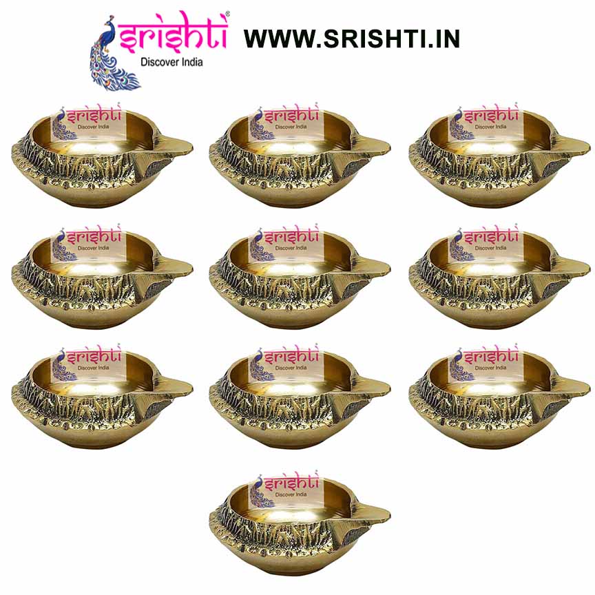 SIKB-Brass Kubera Diya-WS1-(Pack of 25)