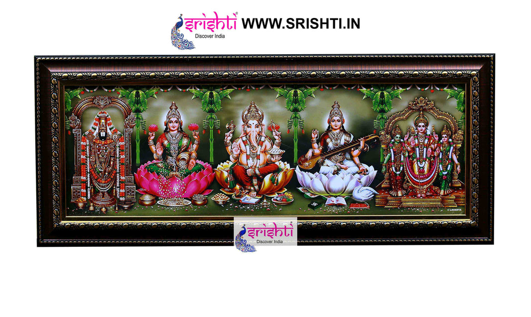 SIPF-Five God Photo Photo Frame 21 X 9 Inches