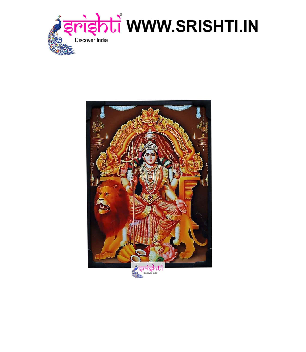 SIPF-Durgai Amman Laminated Photo 6 X 8 Inches-M01