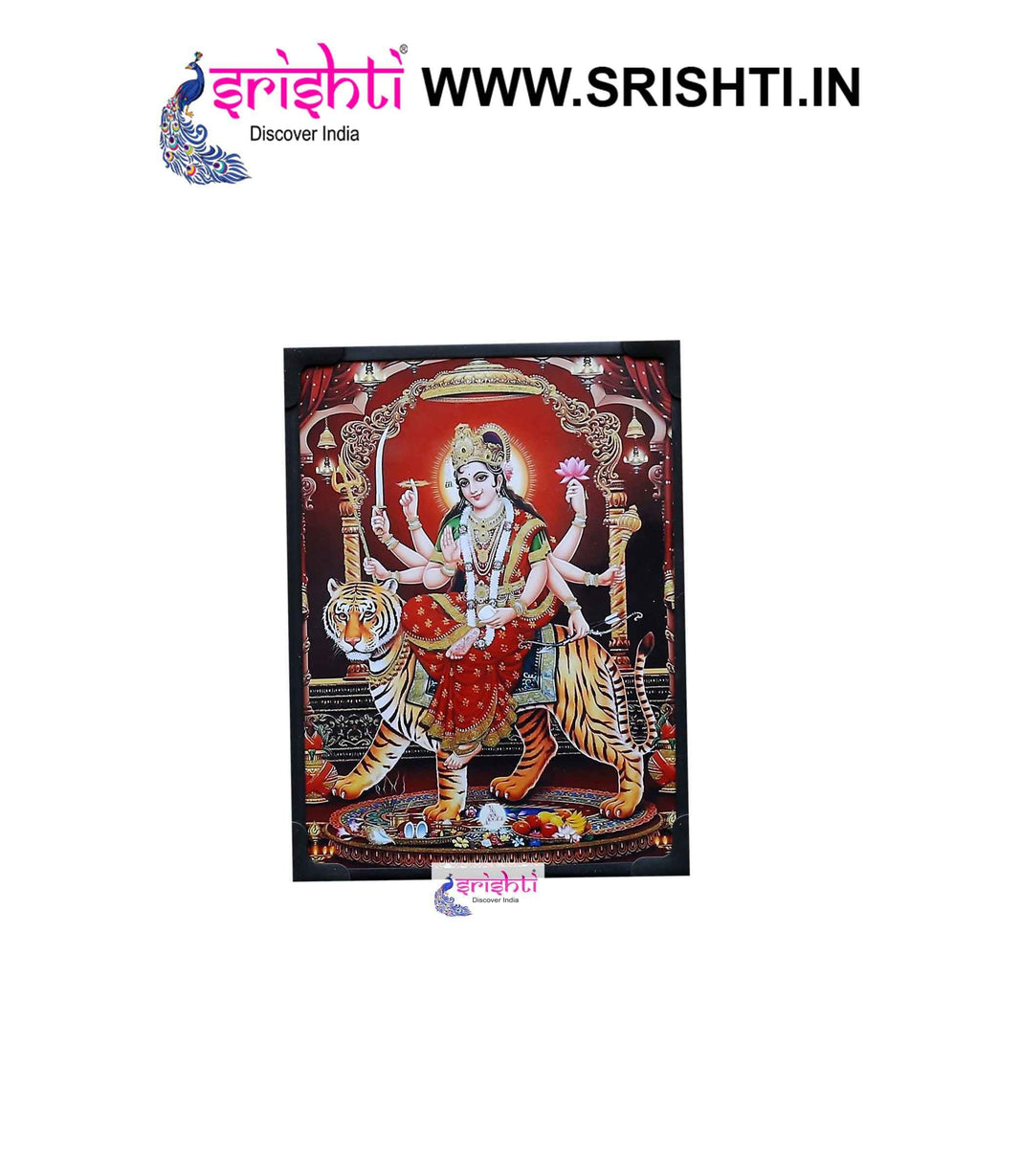 SIPF-Durgai Amman Laminated Photo 6 X 8 Inches-M02