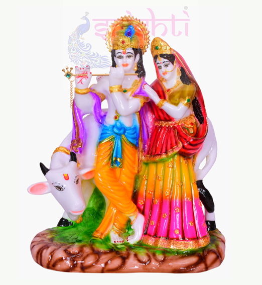 STRG-Cow Radha Krishna-11 Inches (IGSTC026)