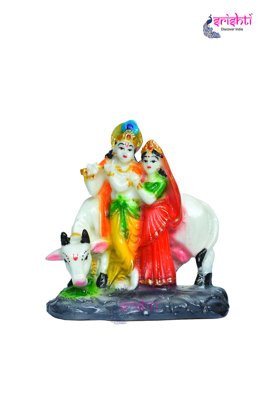 STRG-Radha-Krishna-with-Cow-4-Inches (IGSTC283)