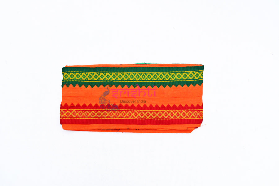 SMCC-Srishti Premium Men's Cotton Ayyappa Angavastram Orange-M02