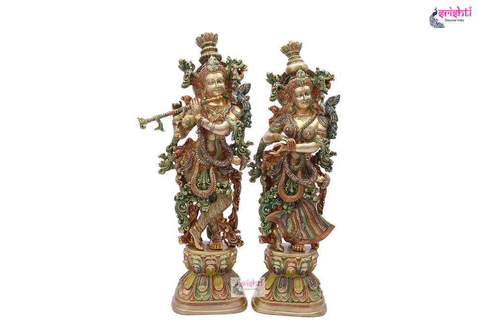 SBBU-Brass Radha Krishna Pair-30 Inches (ISBB726)