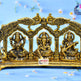 ISHB-Lakshmi Ganesha Saraswathi Peacock Frame-6.3 Inches (ISBH0038)