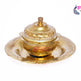 SIKB-Brass Plate Kumkum Container-2 Inches  (ISKKB0032)