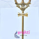 ISKBU-Brass Soolam with Peedam-12 Inches (ISMM0012)
