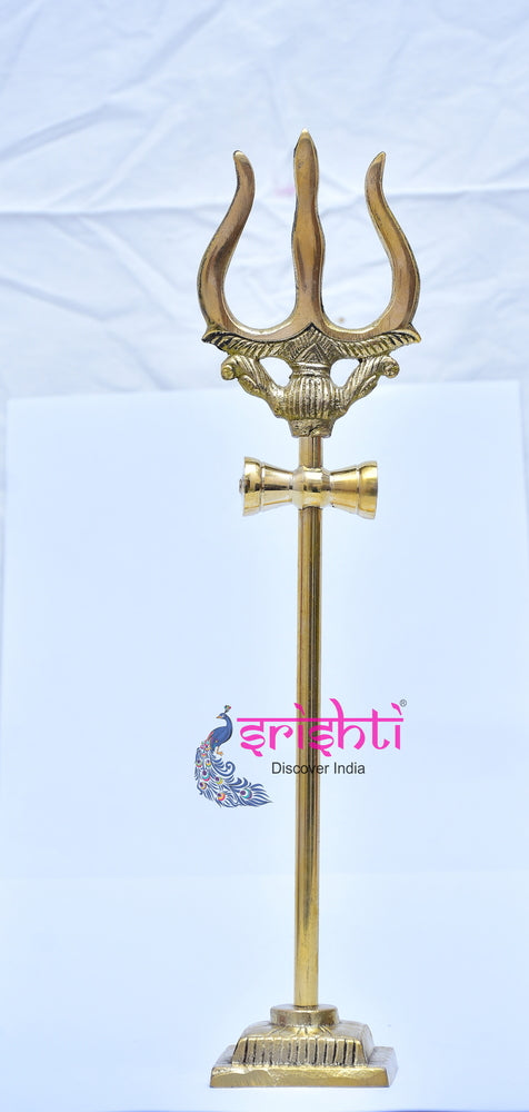 ISKBU-Brass Soolam with Peedam-12 Inches (ISMM0012)
