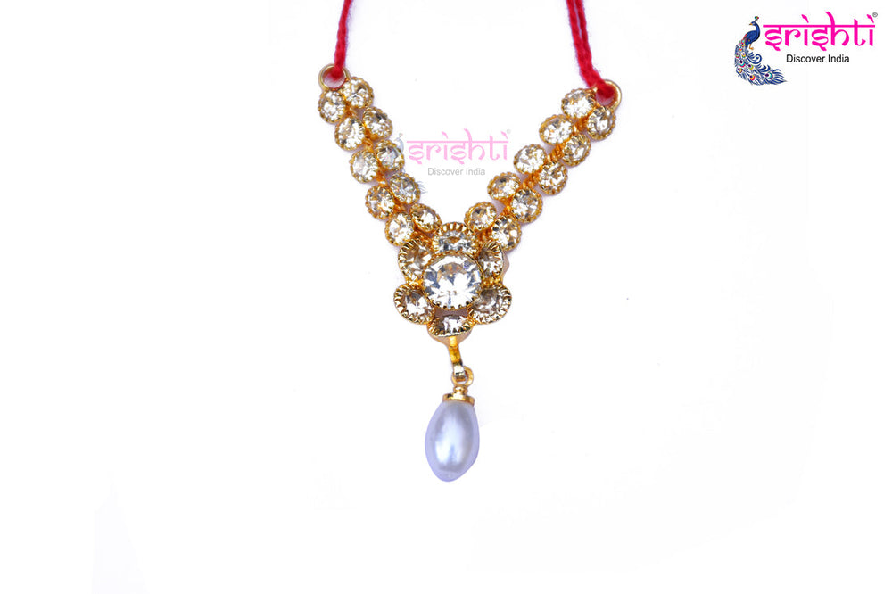 ISDGU-Deity Necklace with Stone Work-M01 (ISNS311)