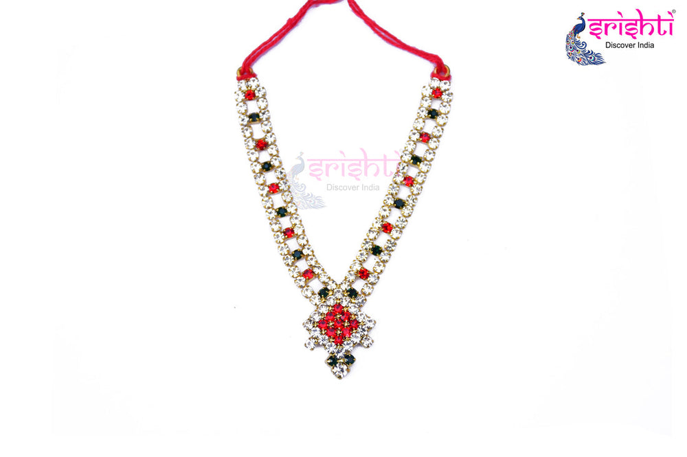 ISDGU-Deity Necklace with Stone Work-M07 (ISNS317)