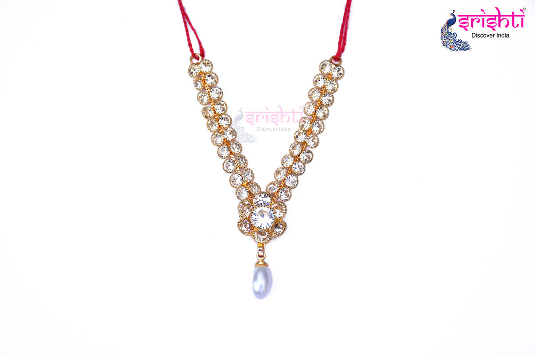 ISDGU-Deity Necklace with Stone Work-M09 (ISNS319)