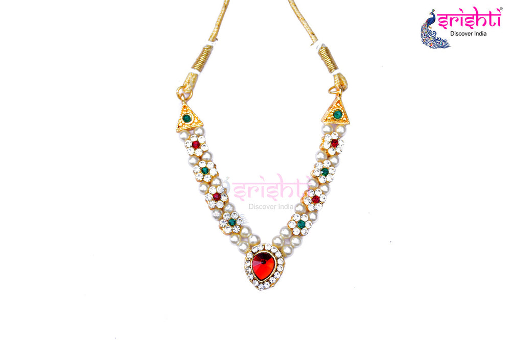 ISDGU-Deity Necklace with Stone Work-M11 (ISNS321)